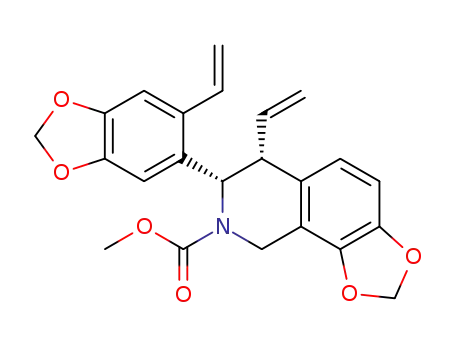 methyl (6R,7S)-6-vinyl-7-(6-vinylbenzo[d][1,3]dioxol-5-yl)-6,9-dihydro-[1,3]dioxolo[4,5-h]isoquinoline-8(7H)-carboxylate