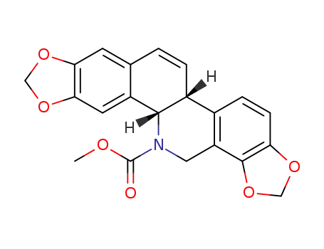 methyl (5bR,12bS)-5b,14-dihydro-[1,3]dioxolo[4',5':4,5]benzo[1,2-c][1,3]dioxolo[4,5-i]phenanthridine-13(12bH)-carboxylate