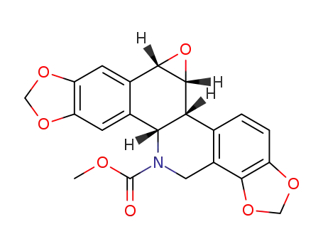methyl (5bR,5cR,6aS,11bS)-5b,6a,11b,13-tetrahydro-[1,3]dioxolo[4',5':4,5]benzo[1,2-c][1,3]dioxolo[4,5-i]oxireno[2,3-a]phenanthridine-12(5cH)-carboxylate