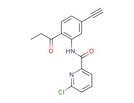 6-chloro-N-(5-ethynyl-2-propionylphenyl)picolinamide