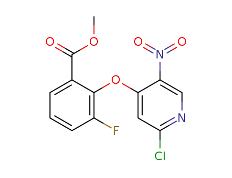 methyl 2-((2-chloro-5-nitropyridin-4-yl)oxy)-3-fluorobenzoate