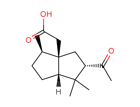 2-((2S,4R)-2-acetyl-1,1,4-trimethylhexahydropenten-3a(1H)-yl)acetic acid