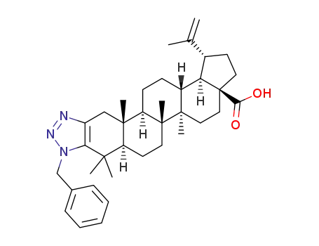 1′-benzyl-1H′-lup-2-eno-[2,3-d][1,2,3]-triazole-28-oic acid