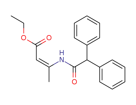 (Z)-3-Diphenylacetylamino-but-2-enoic acid ethyl ester