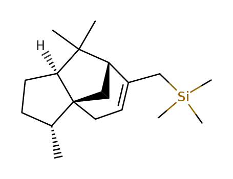 Trimethyl-((3R,3aS,7R,8aS)-3,8,8-trimethyl-2,3,4,7,8,8a-hexahydro-1H-3a,7-methano-azulen-6-ylmethyl)-silane
