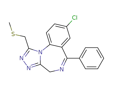 8-Chloro-1-methylsulfanylmethyl-6-phenyl-4H-2,3,5,10b-tetraaza-benzo[e]azulene