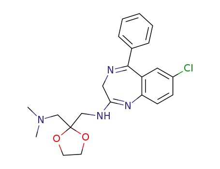 7-chloro-5-phenyl-2-[[3-(dimethylamino)acetonyl]amino]-3H-1,4-benzodiazepine, ethylene ketal