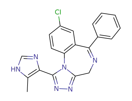 8-chloro-1-(5-methyl-4-imidazolyl)-6-phenyl-4H-s-triazolo<4,3-a>-1,4-benzodiazepine