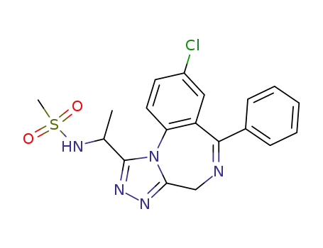 N-[1-(8-Chloro-6-phenyl-4H-2,3,5,10b-tetraaza-benzo[e]azulen-1-yl)-ethyl]-methanesulfonamide