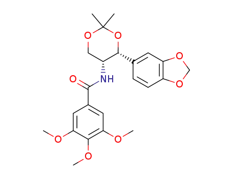 N-((4R,5R)-4-Benzo[1,3]dioxol-5-yl-2,2-dimethyl-[1,3]dioxan-5-yl)-3,4,5-trimethoxy-benzamide