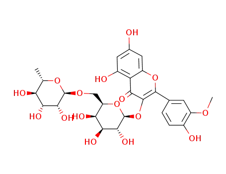 quercetin 3'-O-methyl ether 3-O-α-L-rhamnopyranosyl-(1'''→6")-β-D-galactopyranoside