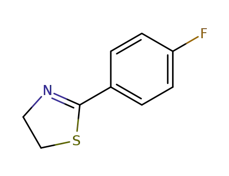 Molecular Structure of 96159-82-9 (2-(4-fluorophenyl)-4,5-dihydro-1,3-thiazole)