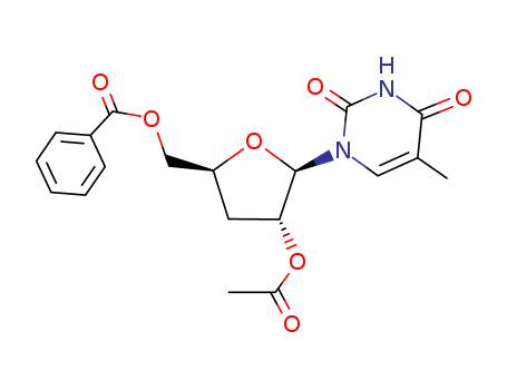 2'-O-Acetyl-5'-O-benzoyl-5-methyl-3'-deoxyuridine