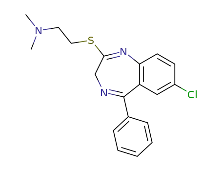 2-(2-dimethylaminoethylthio)-5-phenyl-7-chloro-3H-1,4-benzodiazepine