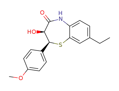 (2S,3S)-8-Ethyl-3-hydroxy-2-(4-methoxy-phenyl)-2,3-dihydro-5H-benzo[b][1,4]thiazepin-4-one