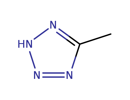 4076-36-2,5-Methyl-1H-tertazole,1H-Tetrazole,5-methyl- (8CI,9CI);5-Methyl-1,2,3,4-tetrazole;5-Methyl-2H-tetrazole;5-Methyltetrazole;NSC 11136;T 2588F;