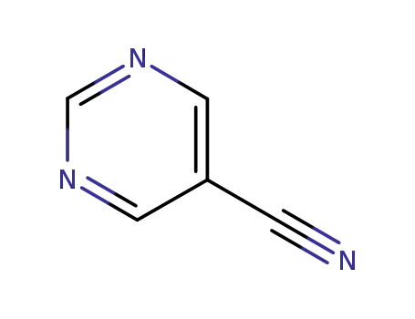 Molecular Structure of 40805-79-6 (5-CYANOPYRIMIDINE)