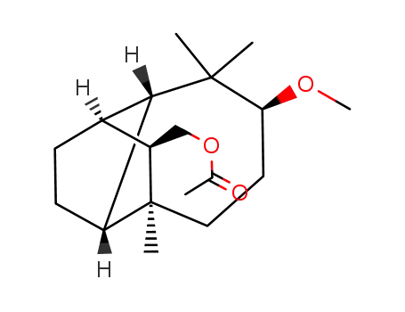 (1R)(2R)(4R)(7S)(8R)(9S)-3,3,7-Trimethyl-4-methoxy-8-(acetoxymethyl)tricyclo<5.4.01,7.02,9>undecane