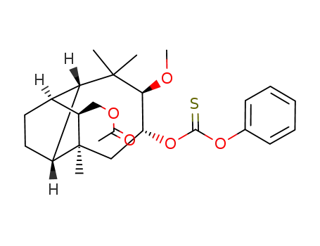 Acetic acid (1S,3aR,4S,6R,7R,8aS,9R)-7-methoxy-4,8,8-trimethyl-6-phenoxythiocarbonyloxy-decahydro-1,4-methano-azulen-9-ylmethyl ester