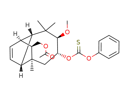 Acetic acid (1S,3aR,4S,6R,7R,8aS,9R)-7-methoxy-4,8,8-trimethyl-6-phenoxythiocarbonyloxy-1,3a,4,5,6,7,8,8a-octahydro-1,4-methano-azulen-9-ylmethyl ester