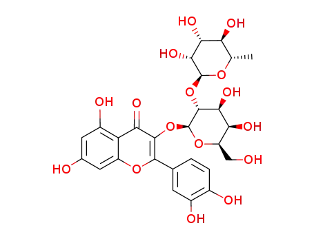 quercetin 3-O-α-L-rhamnopyranosyl(1->2)-β-D-galactopyranoside