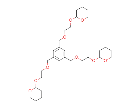 1,3,5-tris(4'-hydroxy-2'-oxa-1'-butyl)benzene tri(2'-tetrahydropyranyl) ether