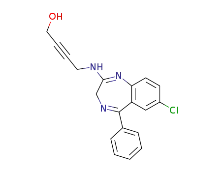 4-(7-chloro-5-phenyl-3H-benzo[e][1,4]diazepin-2-ylamino)-but-2-yn-1-ol
