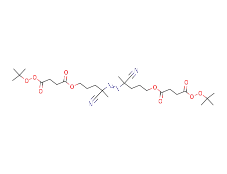 3-tert-Butylperoxycarbonyl-propionic acid 4-[4-(3-tert-butylperoxycarbonyl-propionyloxy)-1-cyano-1-methyl-butylazo]-4-cyano-4-methyl-butyl ester