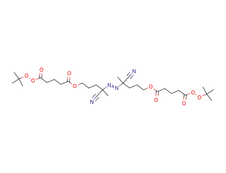 4-tert-Butylperoxycarbonyl-butyric acid 4-[4-(4-tert-butylperoxycarbonyl-butyryloxy)-1-cyano-1-methyl-butylazo]-4-cyano-4-methyl-butyl ester