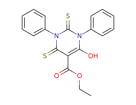 6-Hydroxy-1,3-diphenyl-2,4-dithioxo-1,2,3,4-tetrahydro-pyrimidine-5-carboxylic acid ethyl ester