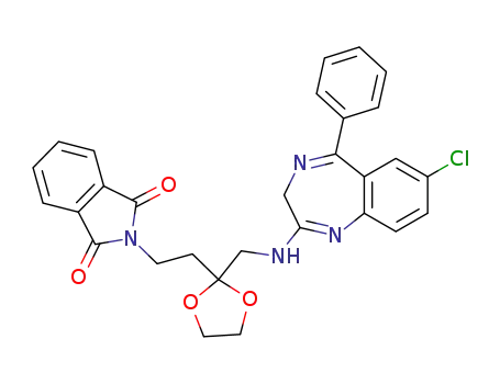 N-(2-{2-[(7-chloro-5-phenyl-3H-benzo[e][1,4]diazepin-2-ylamino)-methyl]-[1,3]dioxolan-2-yl}-ethyl)-phthalimide