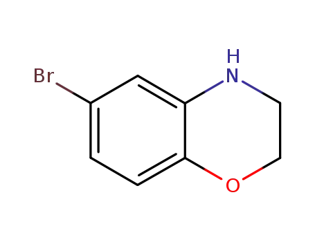 Molecular Structure of 105655-01-4 (6-Bromo-3,4-dihydro-2H-benzo[1,4]oxazine hydrochloride)
