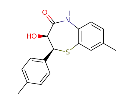 (2S,3S)-3-Hydroxy-8-methyl-2-p-tolyl-2,3-dihydro-5H-benzo[b][1,4]thiazepin-4-one