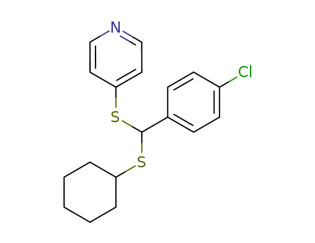 4-[(4-Chloro-phenyl)-cyclohexylsulfanyl-methylsulfanyl]-pyridine