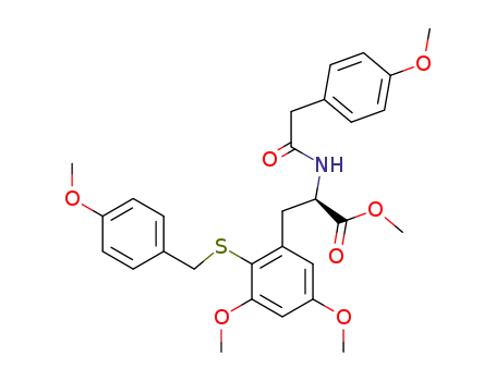 N-<(4-methoxxyphenyl)acetyl>-3,5-dimethoxy-2-<<(4-methoxyphenyl)methyl>thio>-D-phenylalanine methyl ester