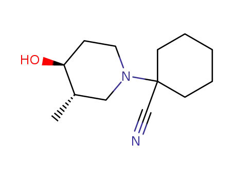 1-(4-hydroxy-3-methylpiperidino)cyclohexanecarbonitrile