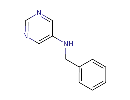 Molecular Structure of 104479-78-9 (5-Pyrimidinamine, N-(phenylmethyl)-)