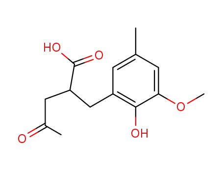 2-[(2-hydroxy-3-methoxy-5-methylphenyl)methyl]-4-oxopentanoic acid