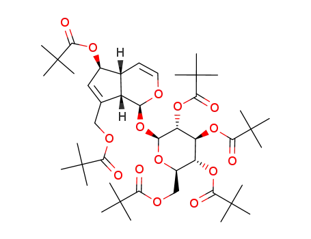 (1S,4aR,5S,7aS)-5-(2,2-dimethyl-1-oxopropoxy)-7-[(2,2-dimethyl-1-oxopropoxy)methyl]-1,4a,5,7a-tetrahydrocyclopenta[c]pyran-1-yl 2,3,4,6-tetrakis-O-(2,2-dimethyl-1-oxopropyl)-β-D-glucopyranoside