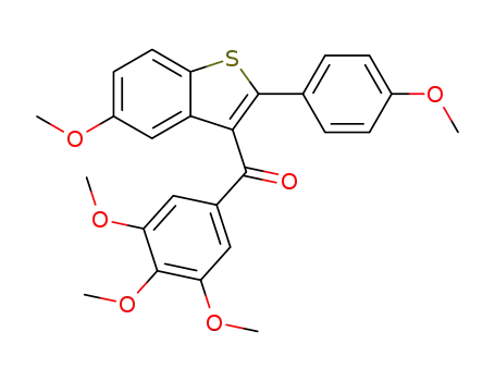 [5-methoxy-2-(4-methoxy-phenyl)-benzo[b]thiophen-3-yl]-(3,4,5-trimethoxy-phenyl)-methanone