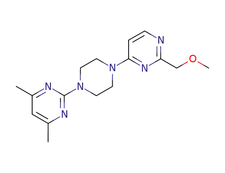 2-methoxymethyl-4-[4-(4,6-dimethyl-pyrimidinin-2-yl)-piperazin-1-yl]-pyrimidine