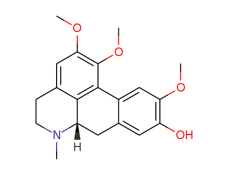 4H-Dibenzo(de,g)quinolin-9-ol, 5,6,6a,7-tetrahydro-1,2,10-trimethoxy-6 -methyl-, (S)-