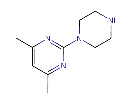 Molecular Structure of 22746-09-4 (1-(4,6-DIMETHYL-2-PYRIMIDYL)PIPERAZINE)