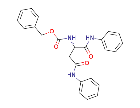 Molecular Structure of 685139-81-5 (Carbamic acid,
[(1S)-3-oxo-3-(phenylamino)-1-[(phenylamino)carbonyl]propyl]-,
phenylmethyl ester)