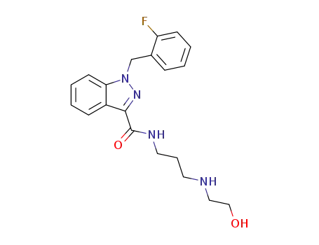 1-(2-fluoro-benzyl)-1H-indazole-3-carboxylic acid [3-(2-hydroxy-ethylamino)-propyl]-amide