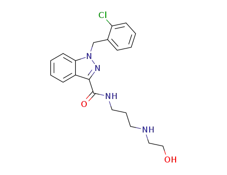 1-(2-chloro-benzyl)-1H-indazole-3-carboxylic acid [3-(2-hydroxy-ethylamino)-propyl]-amide