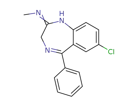 (7-chloro-5-phenyl-1,3-dihydro-benzo[e][1,4]diazepin-2-ylidene)-methyl-amine