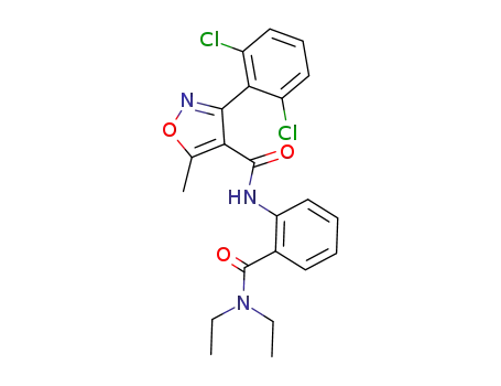 3-(2,6-dichloro-phenyl)-5-methyl-isoxazole-4-carboxylic acid (2-diethylcarbamoyl-phenyl)-amide