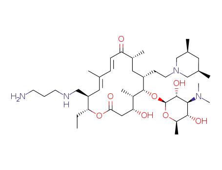 23-demycinosyl-23-deoxy-23-(3-aminoprop-1-yl)aminotilmicosin