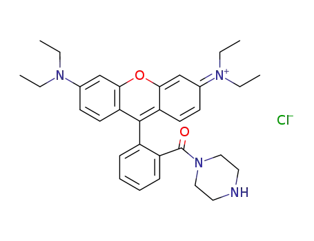 N‐(6‐(diethylamino)‐9‐(2‐(piperazine‐1‐carbonyl)phenyl)‐3H-xanthen‐3‐ylidene)‐N‐ethylethanaminium chloride